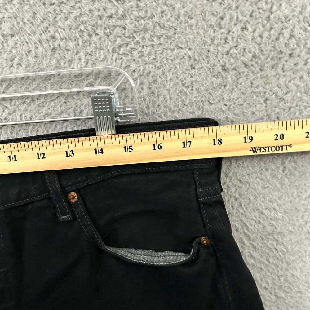 Levis Jeans Mens 36x32 Black Denim 501 Straight Leg Button Fly Dark‎ Wash Work